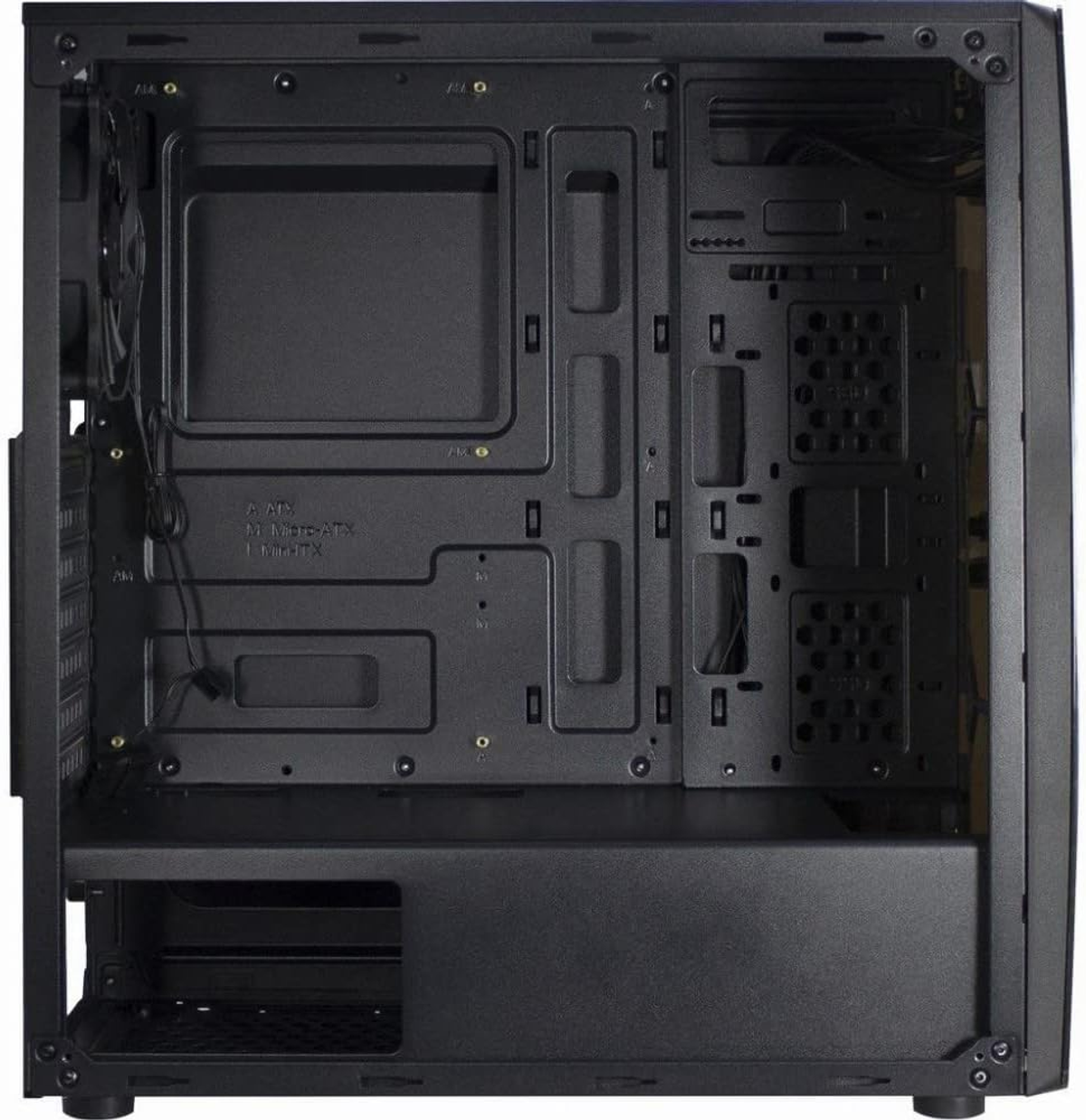 PC Gehäuse, 88881309 INTER-TECH Schwarz