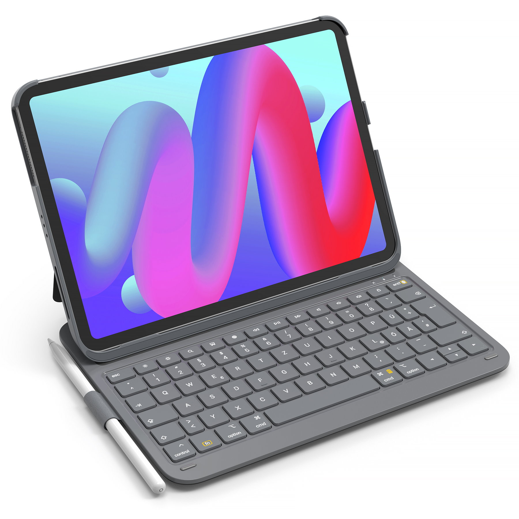 INATECK Ultraleichte Hoch-/Querformat Gen Air Verwenden, iPad 2022, 10 Pro Hülle 5/4 11, Tastatur Tastatur für 