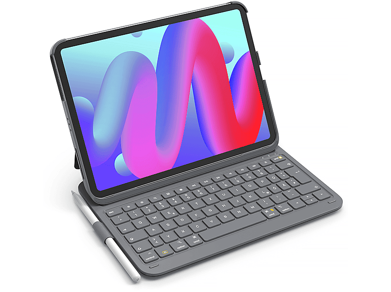 INATECK Ultraleichte Tastatur Hülle für iPad 10 Gen 2022, Air 5/4 , Pro 11, Hoch-/Querformat Verwenden, Tastatur