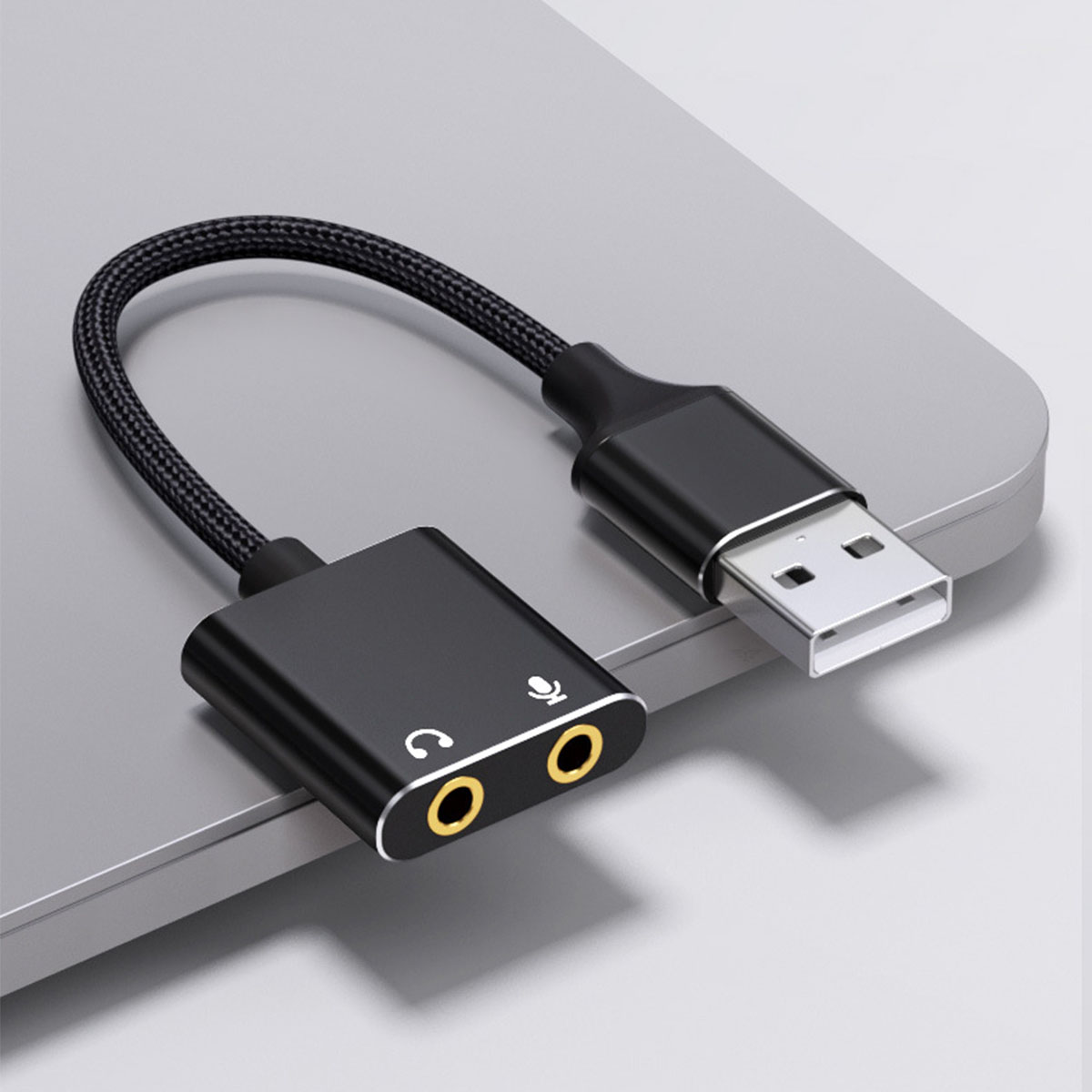 BRIGHTAKE USB Sound!, - Laptop USB-Soundkarte für PC, Soundkarte & PS4 Kristallklarer