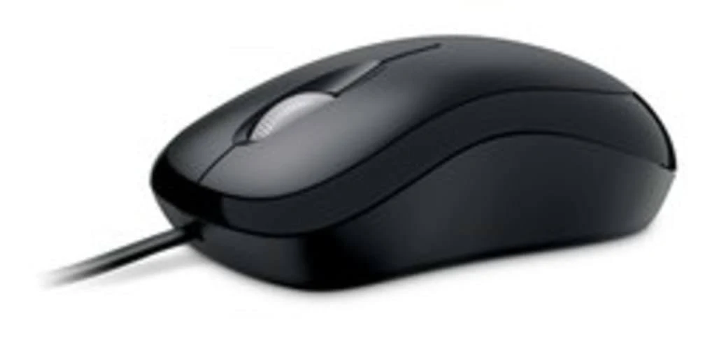 MICROSOFT Basic Optical Mouse (Maus, black schwarz) kabelgebunden, Standard