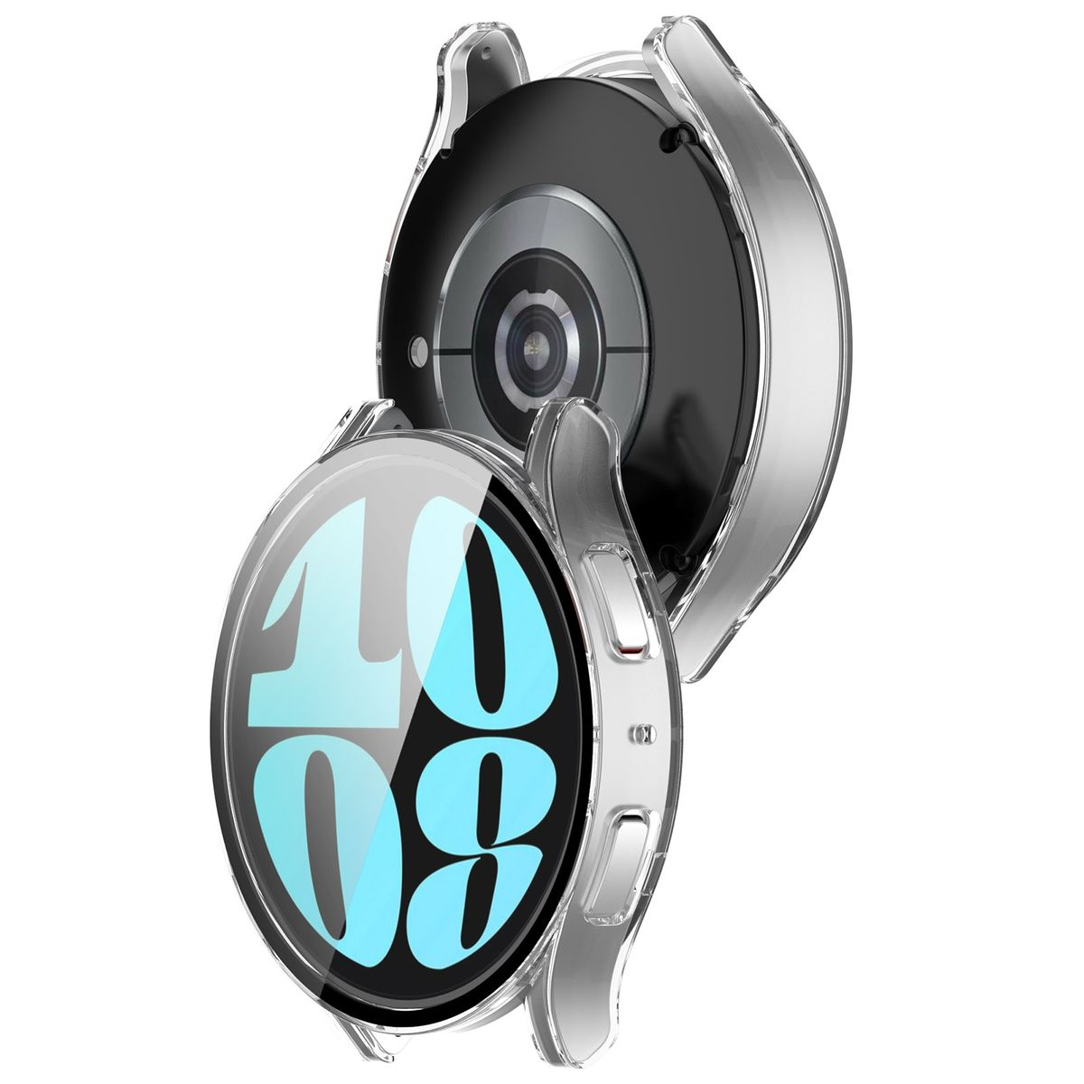 WIGENTO 360 und Smartwatchhülle(für Grad Folie H9 Hart Glas 40mm) Panzer Watch Galaxy Hülle 6 Schutz aus Samsung