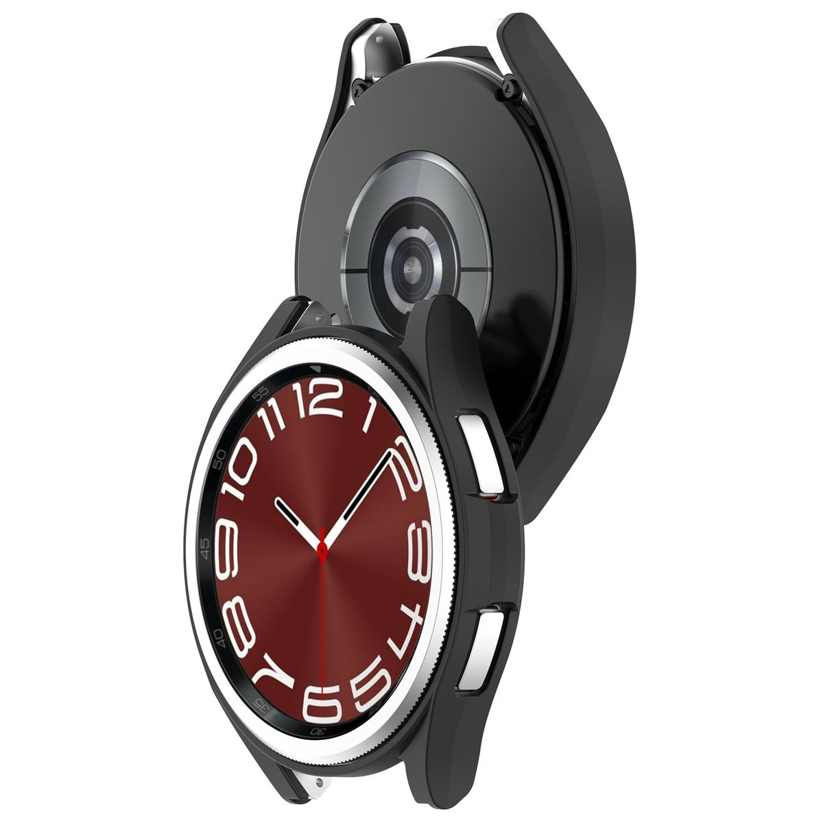 WIGENTO Rahmenschutz Classic 43mm) Hülle 6 Design Samsung Galaxy Smartwatchhülle(für Case Watch