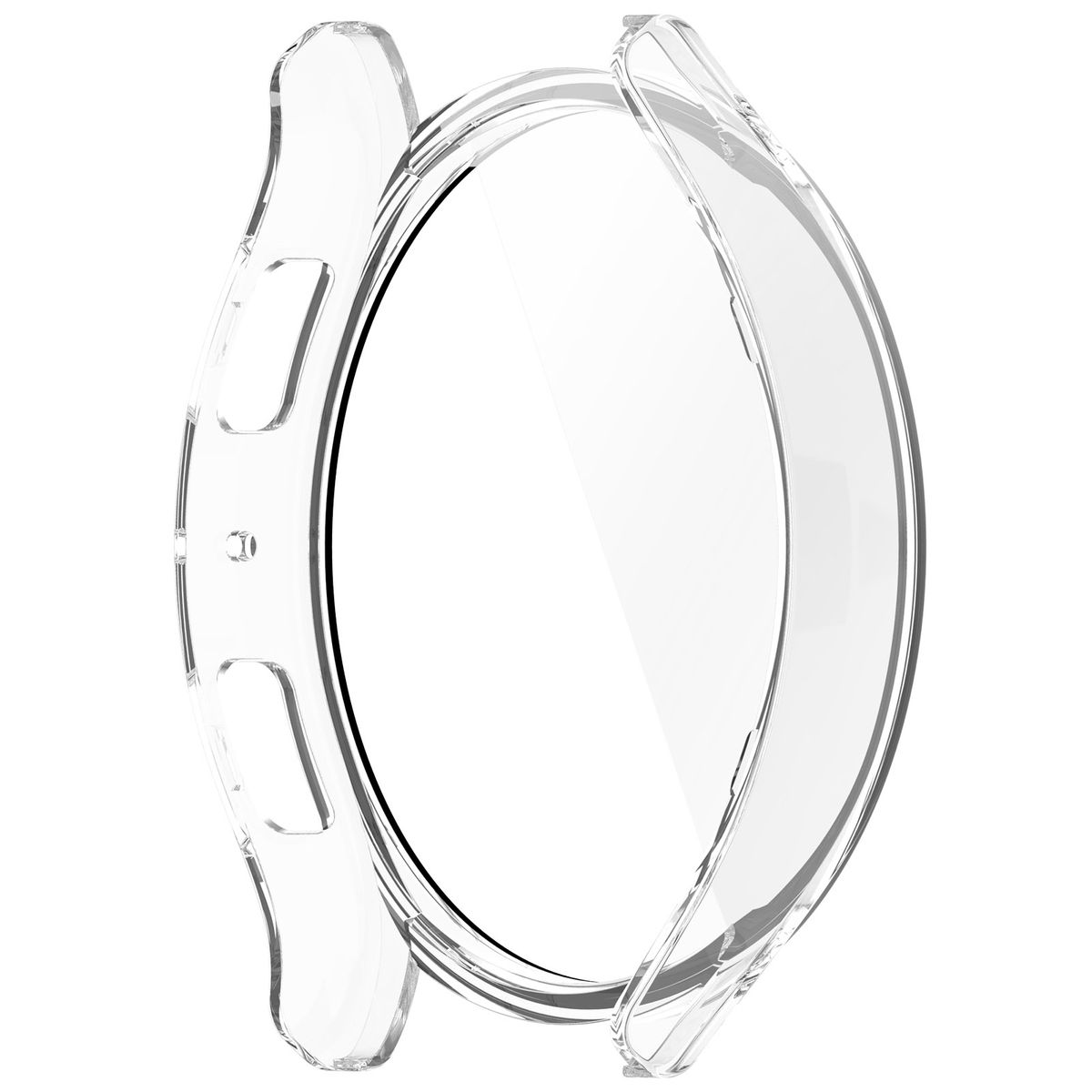 WIGENTO 360 Grad Schutz aus Hart Folie Smartwatchhülle(für Panzer Samsung H9 6 Galaxy 40mm) und Watch Glas Hülle