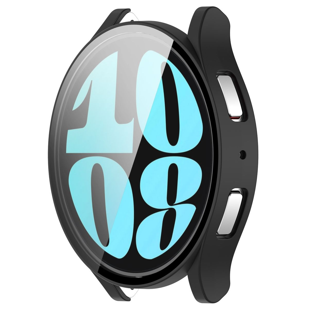 WIGENTO 44mm) Hülle Glas Smartwatchhülle(für und Samsung Watch 6 Folie Hart aus Grad Galaxy Panzer Schutz 360 H9