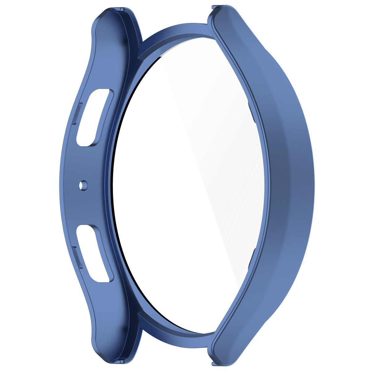 WIGENTO 360 Grad Schutz aus Watch Panzer 6 Glas Hülle Hart und Smartwatchhülle(für Galaxy 44mm) Folie Samsung H9