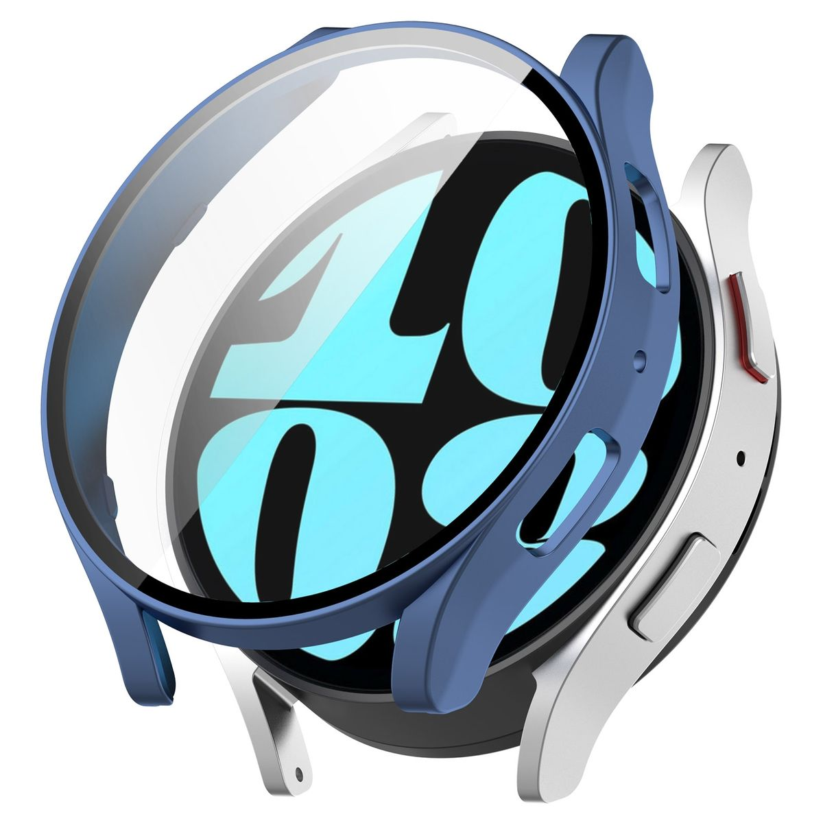 WIGENTO 360 Schutz 40mm) Hart Hülle H9 und Grad Panzer Folie Watch Glas Galaxy Smartwatchhülle(für 6 Samsung aus