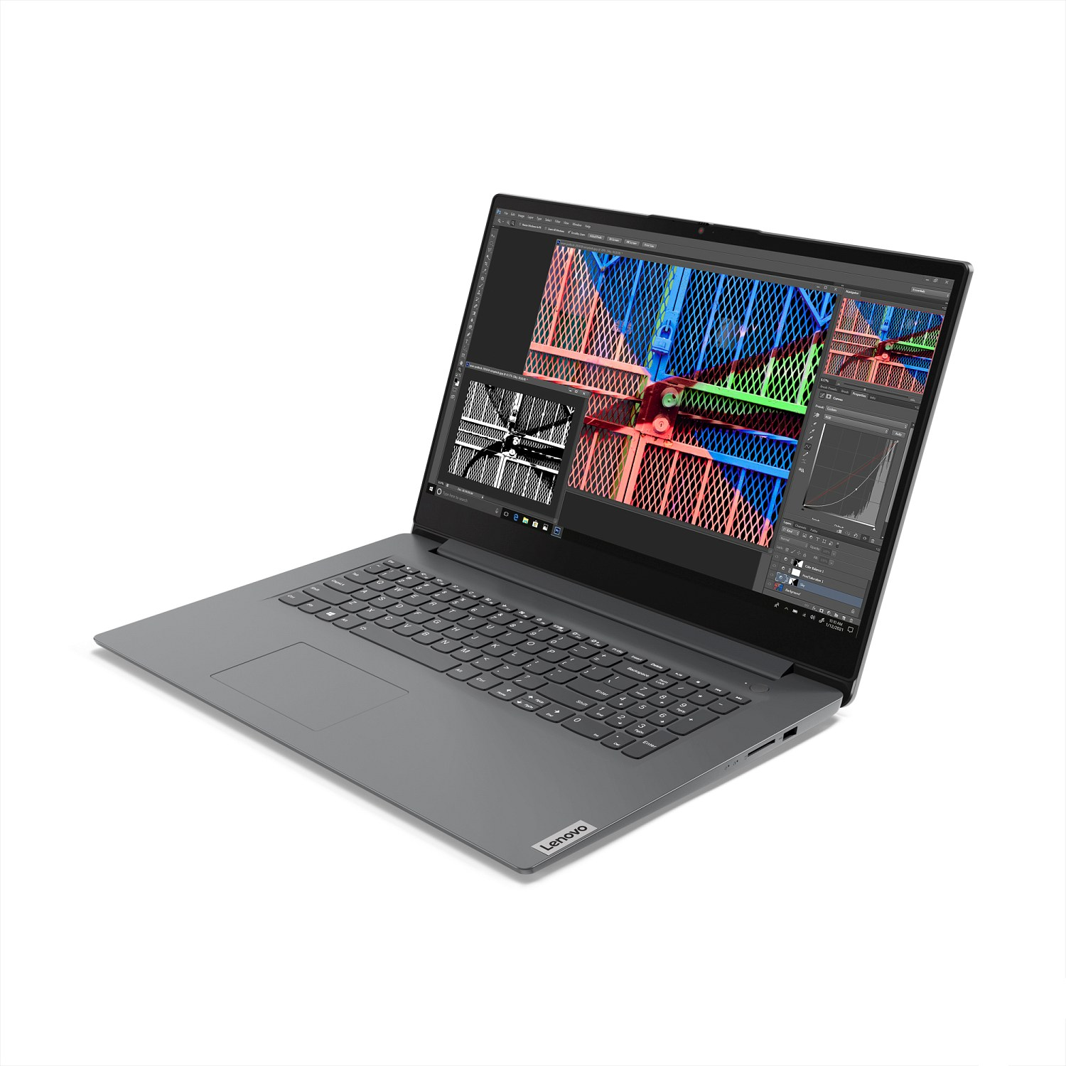 LENOVO V17, fertig mit grey Intel® 17,3 16 eingerichtet, 1000 Display, GB Core™ Notebook Iron Prozessor, Zoll RAM, i3 GB SSD