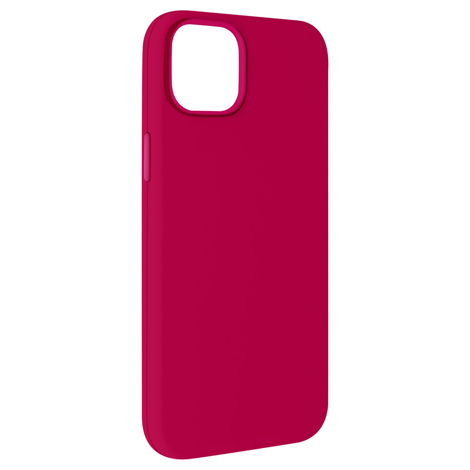 Fuchsienrot Soft Series, iPhone 15 Plus, AVIZAR Apple, Touch Backcover,
