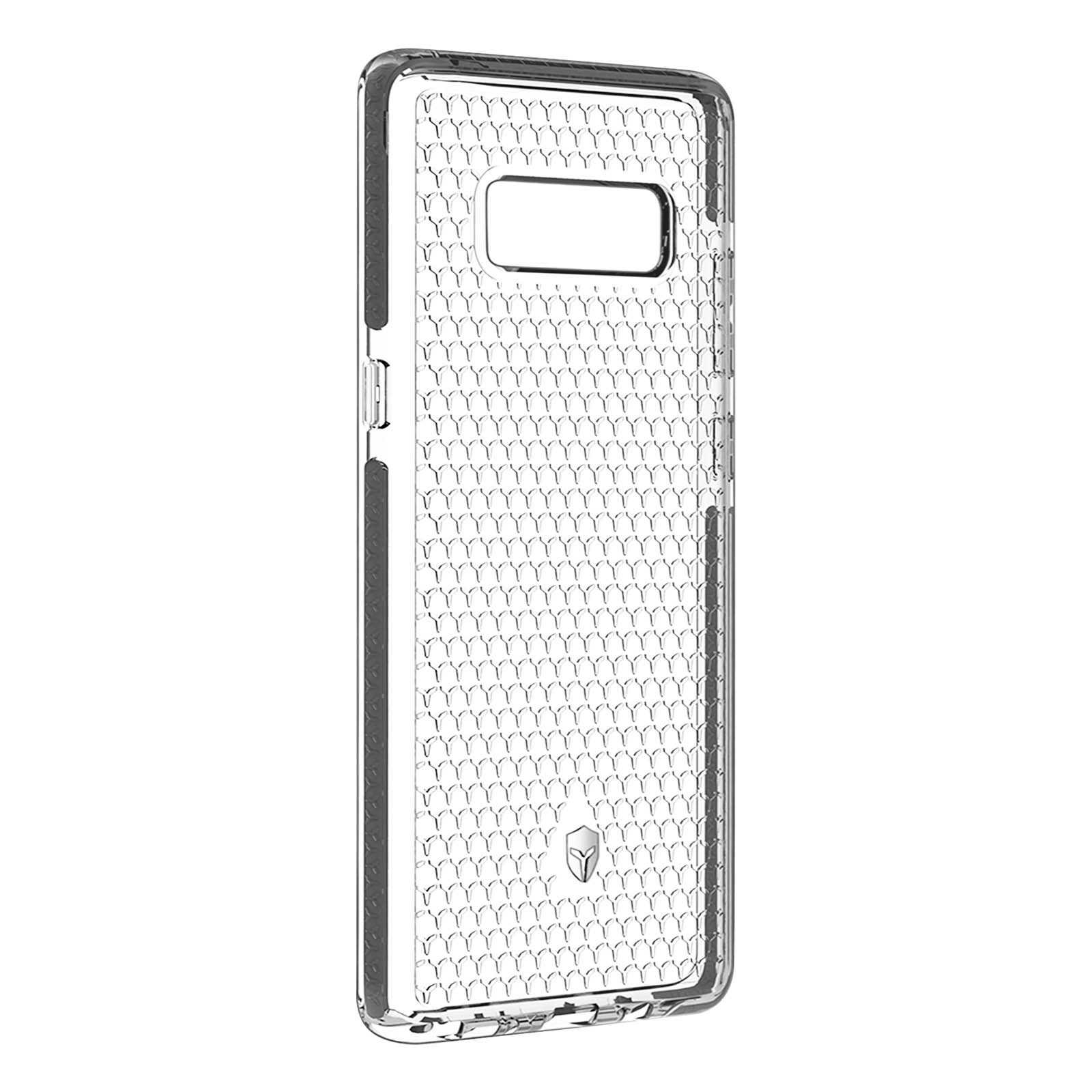 CASE Backcover, Note Galaxy mit Samsung, Life FORCE Tryax-System 8, Transparent Series,