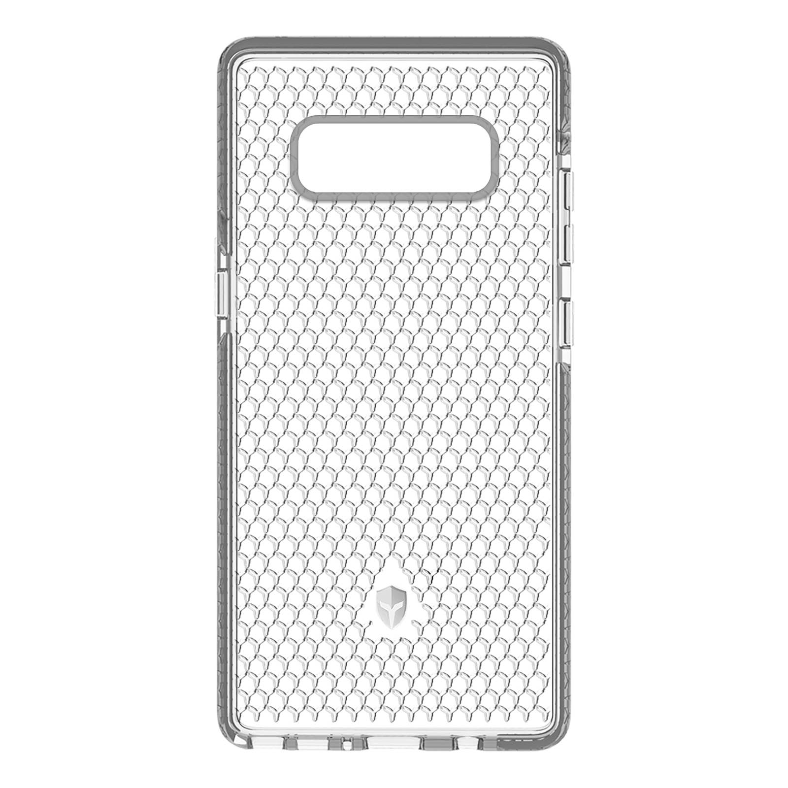 CASE Backcover, Note Galaxy mit Samsung, Life FORCE Tryax-System 8, Transparent Series,