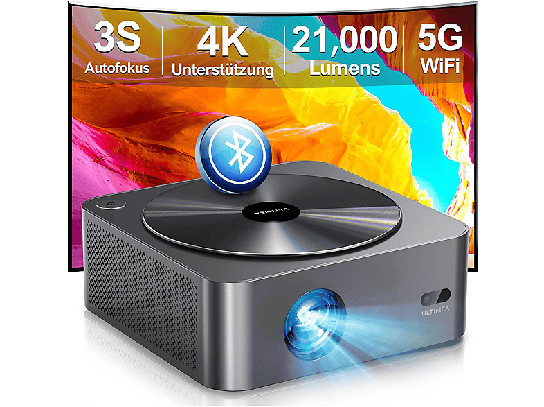 Ultimea Ultimea Apollo P40 Projektor Full HD Beamer, Mini-Projektor