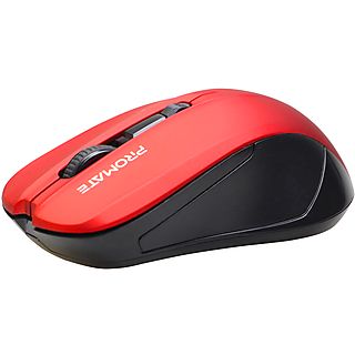 Ratón Inalámbrico - PROMATE Contour, Wireless, Rojo