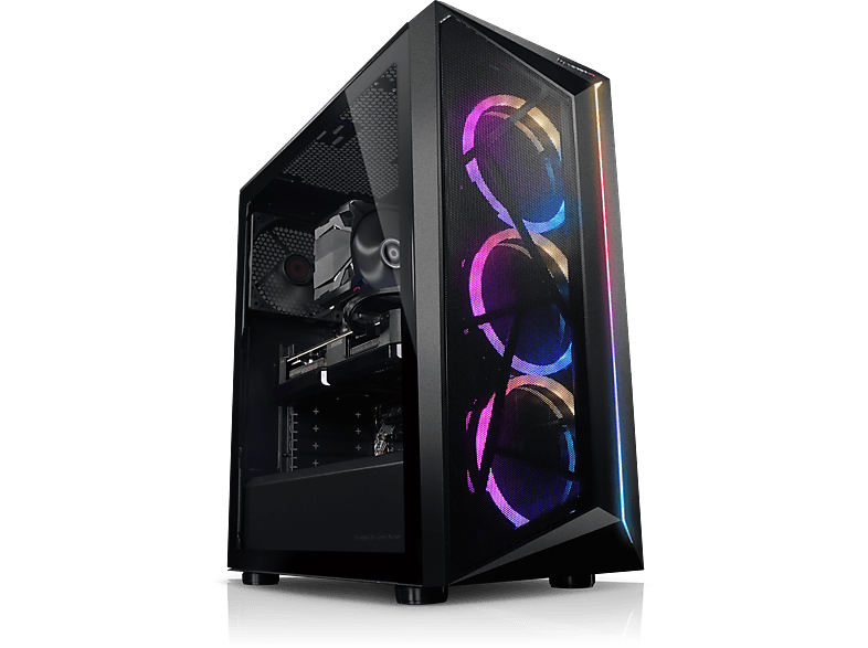 KIEBEL Cobra IV AMD Ryzen 5 5500, ohne Betriebssystem, Gaming PC mit AMD Ryzen™ 5 Prozessor, 16 GB RAM, 1 TB SSD, NVIDIA GeForce RTX™ 4060, 8 GB | Gaming-PCs