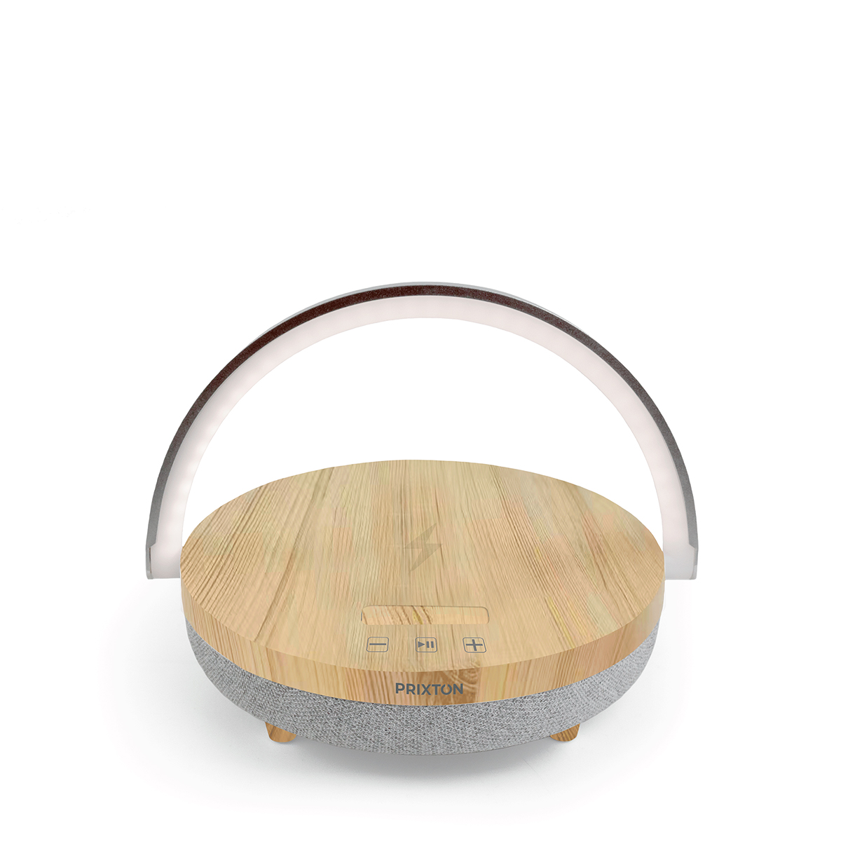 PRIXTON Speaker Light Wood Holz Bluetooth-Lautsprecher