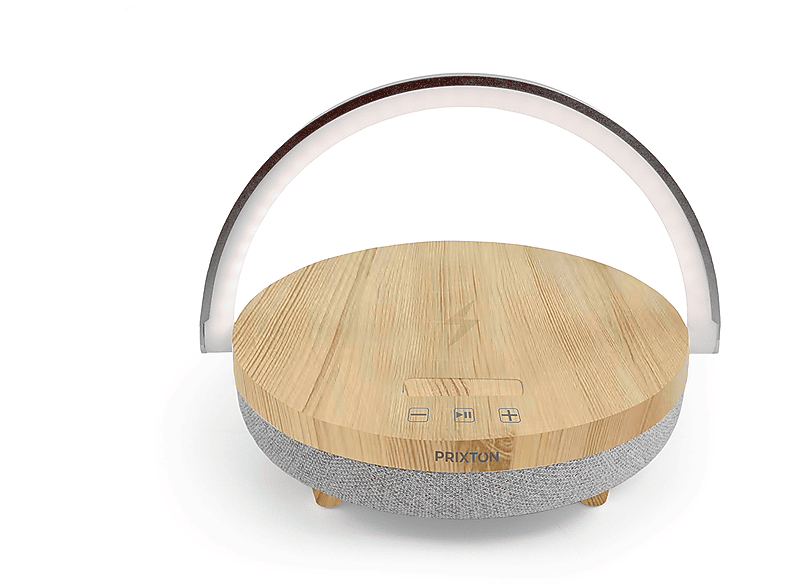 PRIXTON Speaker Light Wood Bluetooth-Lautsprecher, Holz