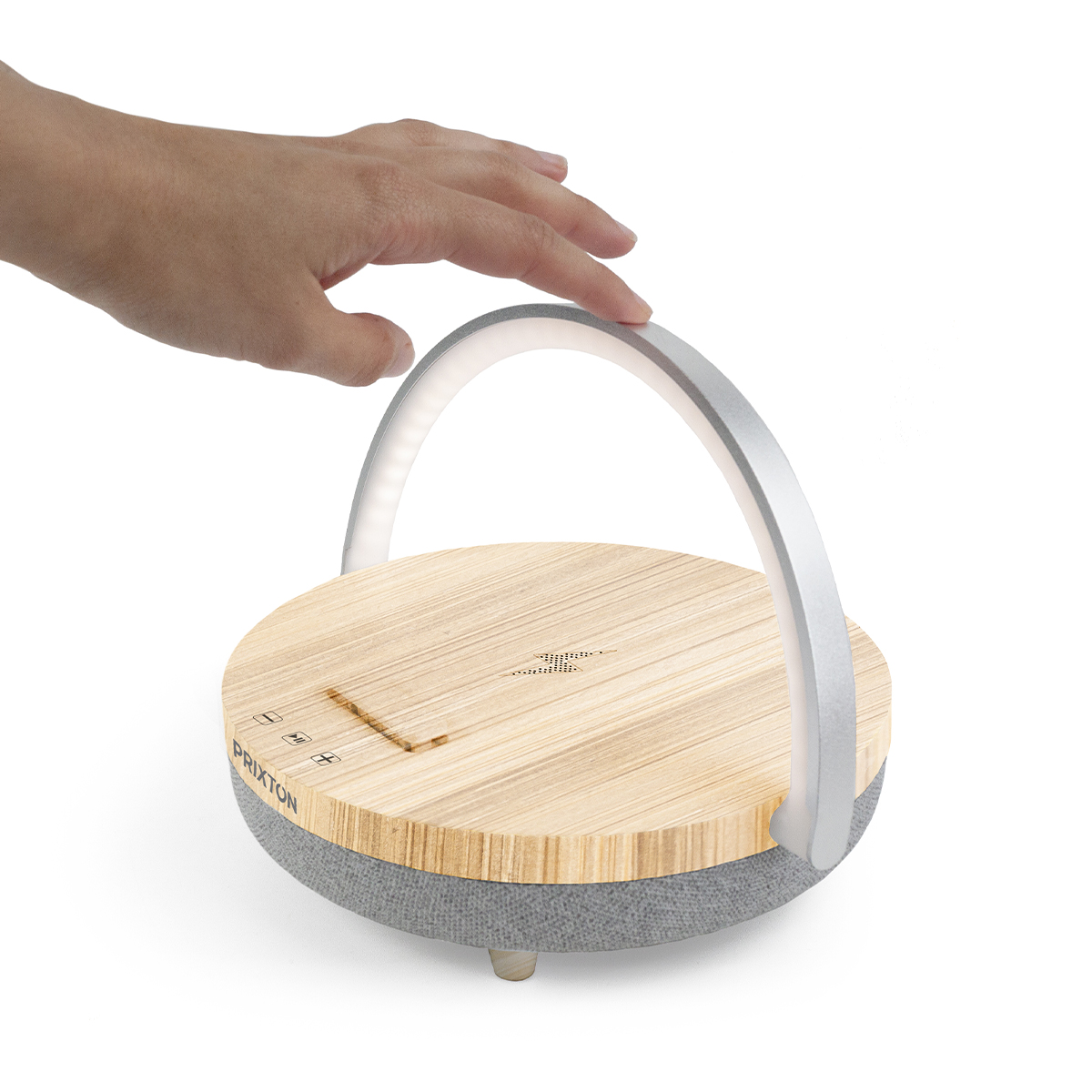 Light Wood Holz PRIXTON Bluetooth-Lautsprecher, Speaker