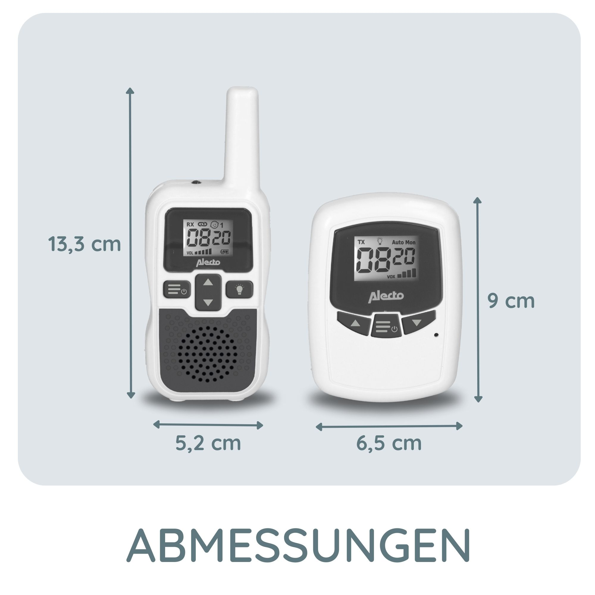 ALECTO DBX-80 Baby monitor with Large Range up to 3,000 Meters