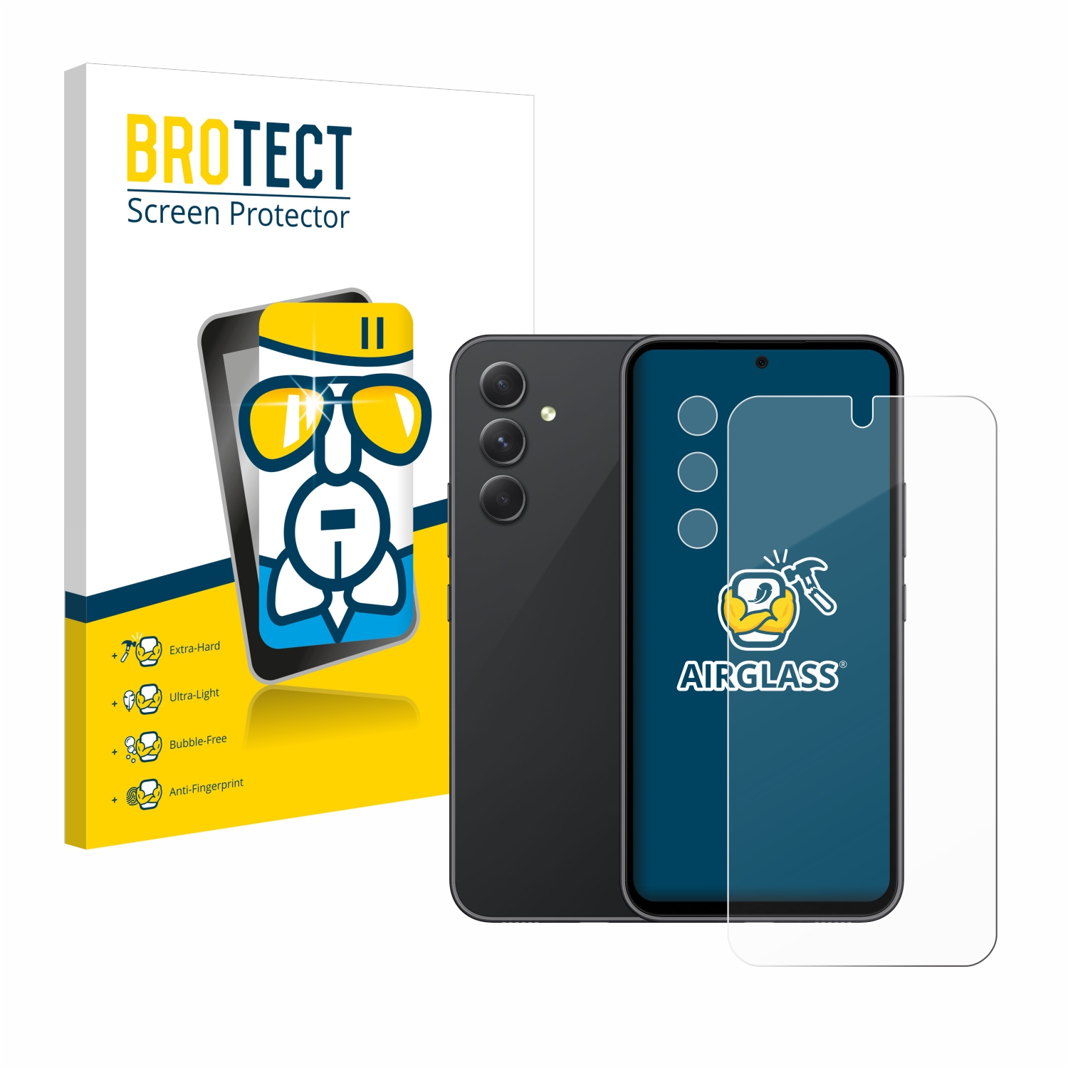 klare 5G) Schutzfolie(für Samsung A54 BROTECT Airglass Galaxy