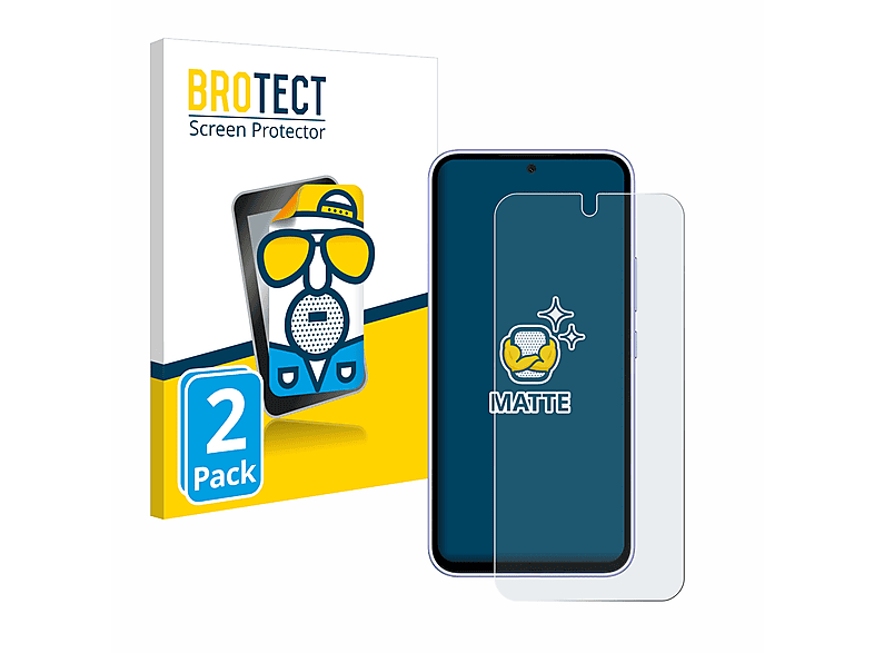 BROTECT 2x A54 Schutzfolie(für 5G) Samsung matte Galaxy