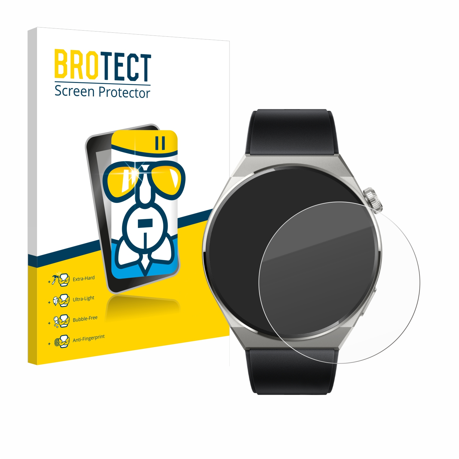 BROTECT Airglass klare Schutzfolie(für Watch Pro 3 Huawei GT Titanium (46mm))
