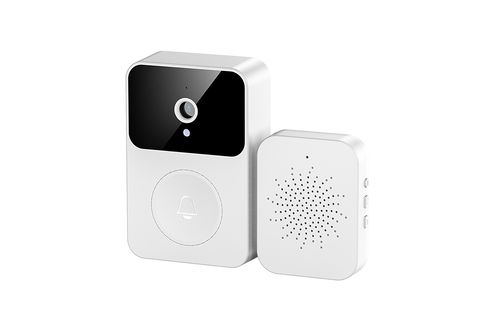 Teléfono visual de la puerta - Timbre visual inteligente sistema de  videoportero inalámbrico de vigilancia a distancia SYNTEK, blanco