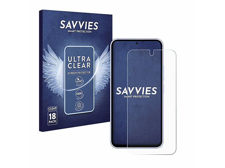 Samsung A54 klare 18x Schutzfolie(für SAVVIES 5G) Galaxy