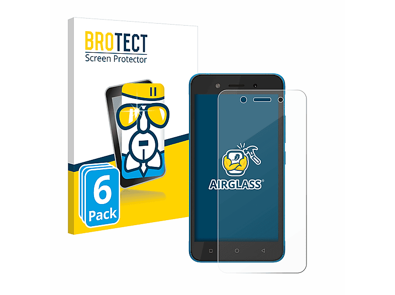 BROTECT 6x Itel Pro) klare Schutzfolie(für Airglass A23