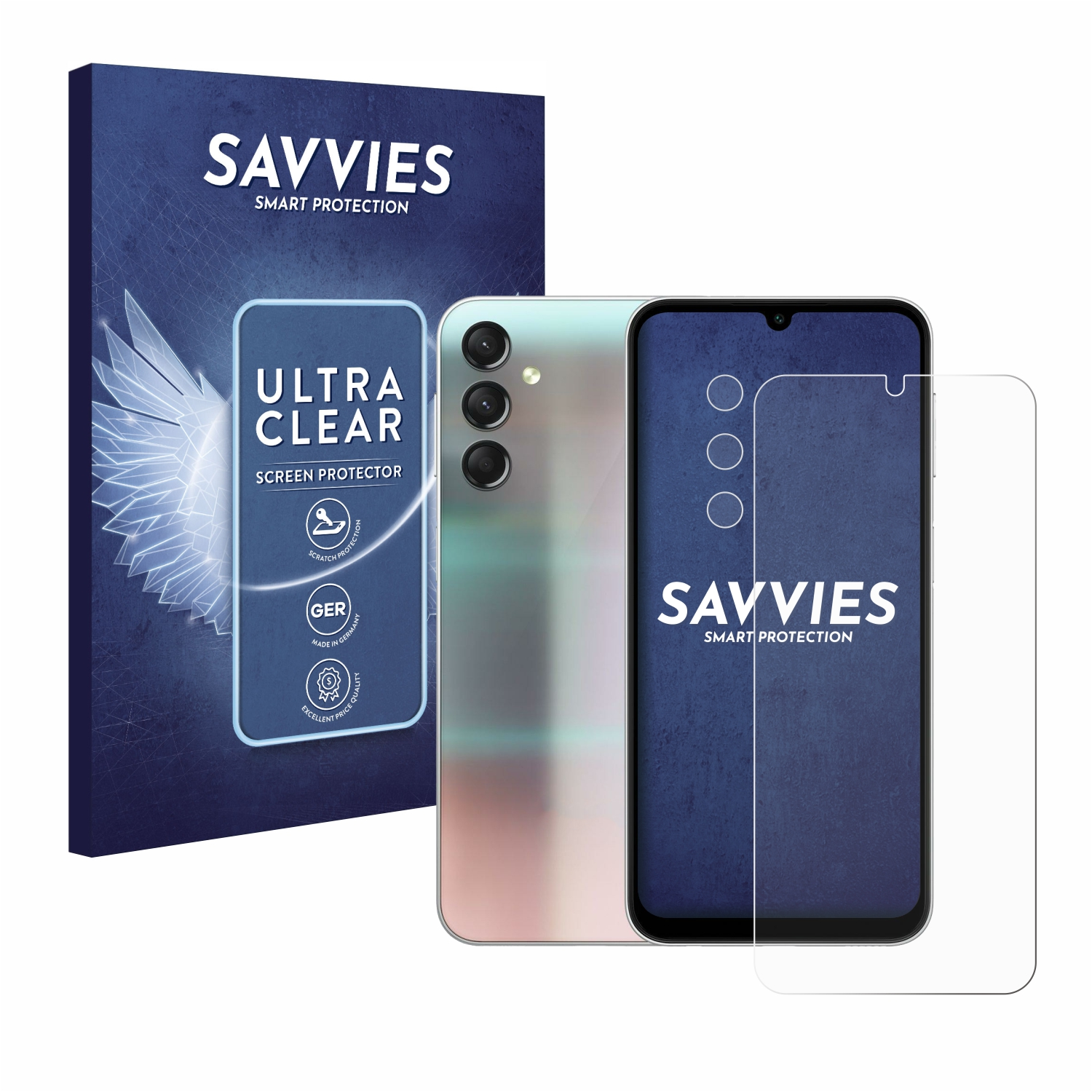 Samsung Schutzfolie(für Galaxy klare 4G) 18x SAVVIES A24