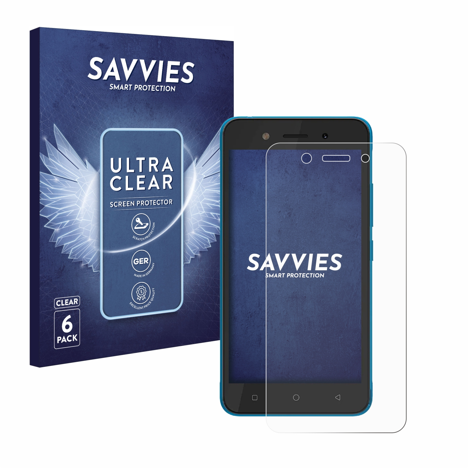 SAVVIES 6x klare Schutzfolie(für Itel A23 Pro)