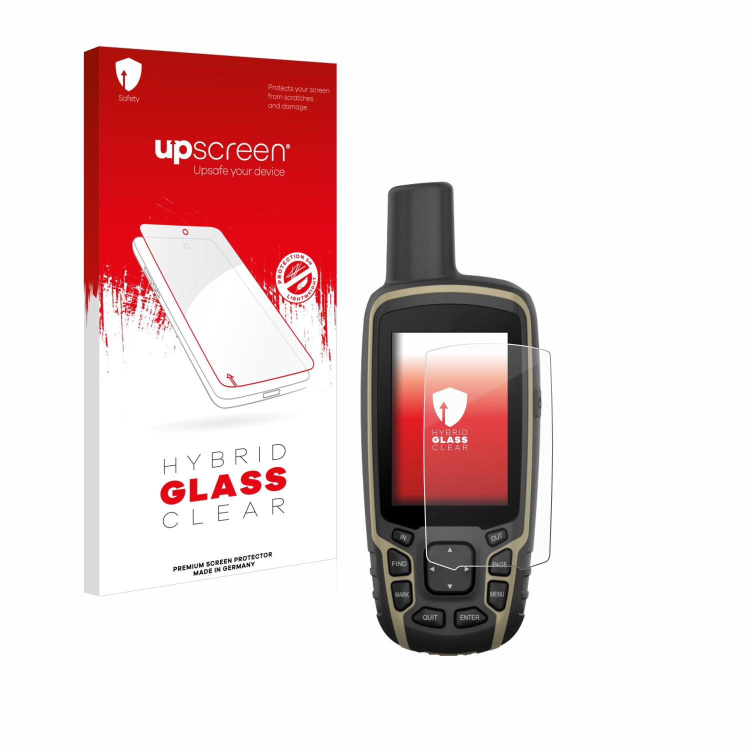 UPSCREEN klare Schutzfolie(für 65s) GPSMAP Garmin