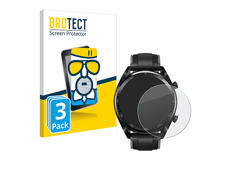 BROTECT 3x Airglass matte Schutzfolie(für 2018) GT mm) Huawei Watch (46