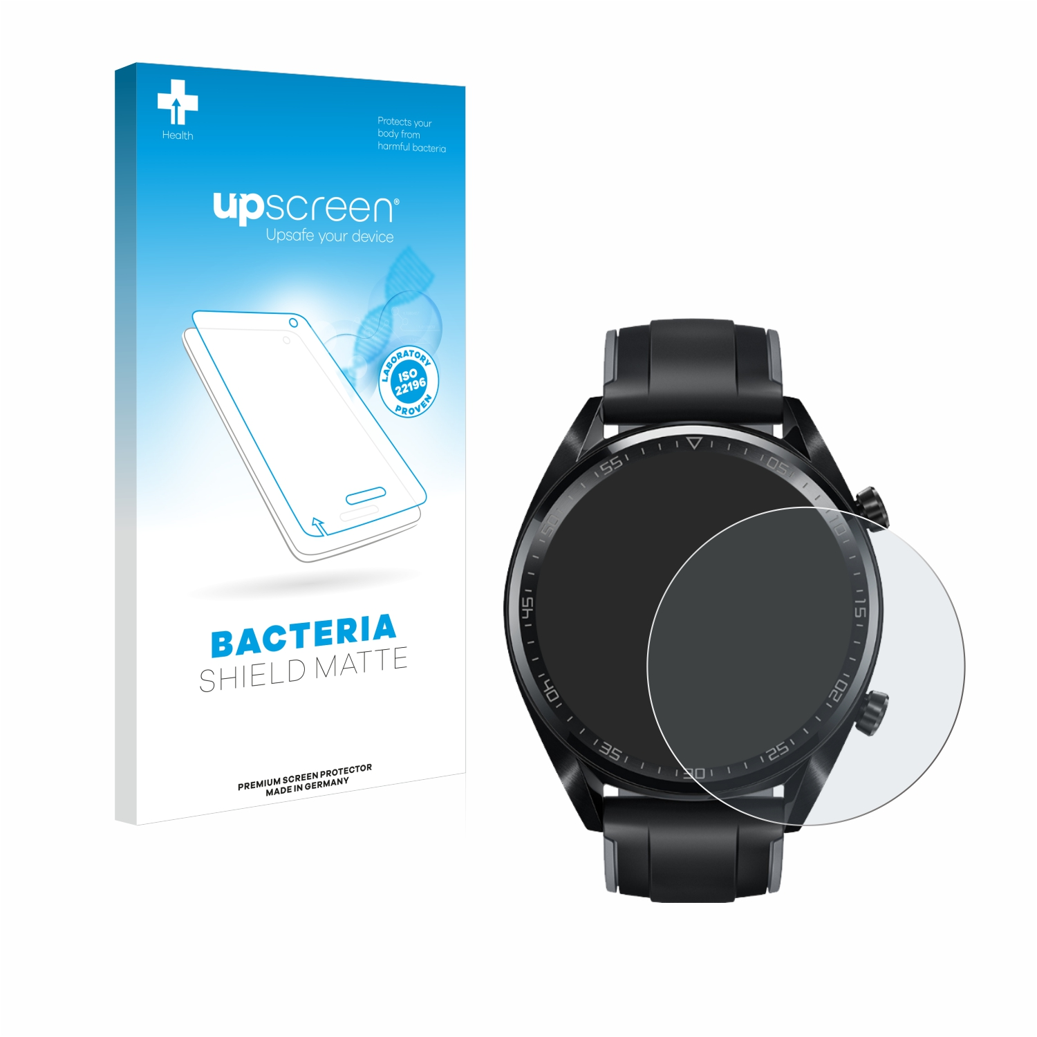 UPSCREEN antibakteriell entspiegelt 2018) Huawei Watch GT Schutzfolie(für matte (46 mm)