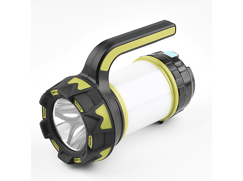 BRIGHTAKE Leistungsstarke Outdoor-Taschenlampe mit USB-Ladefunktion Tragbares Licht, Grün, schwarz, transparent