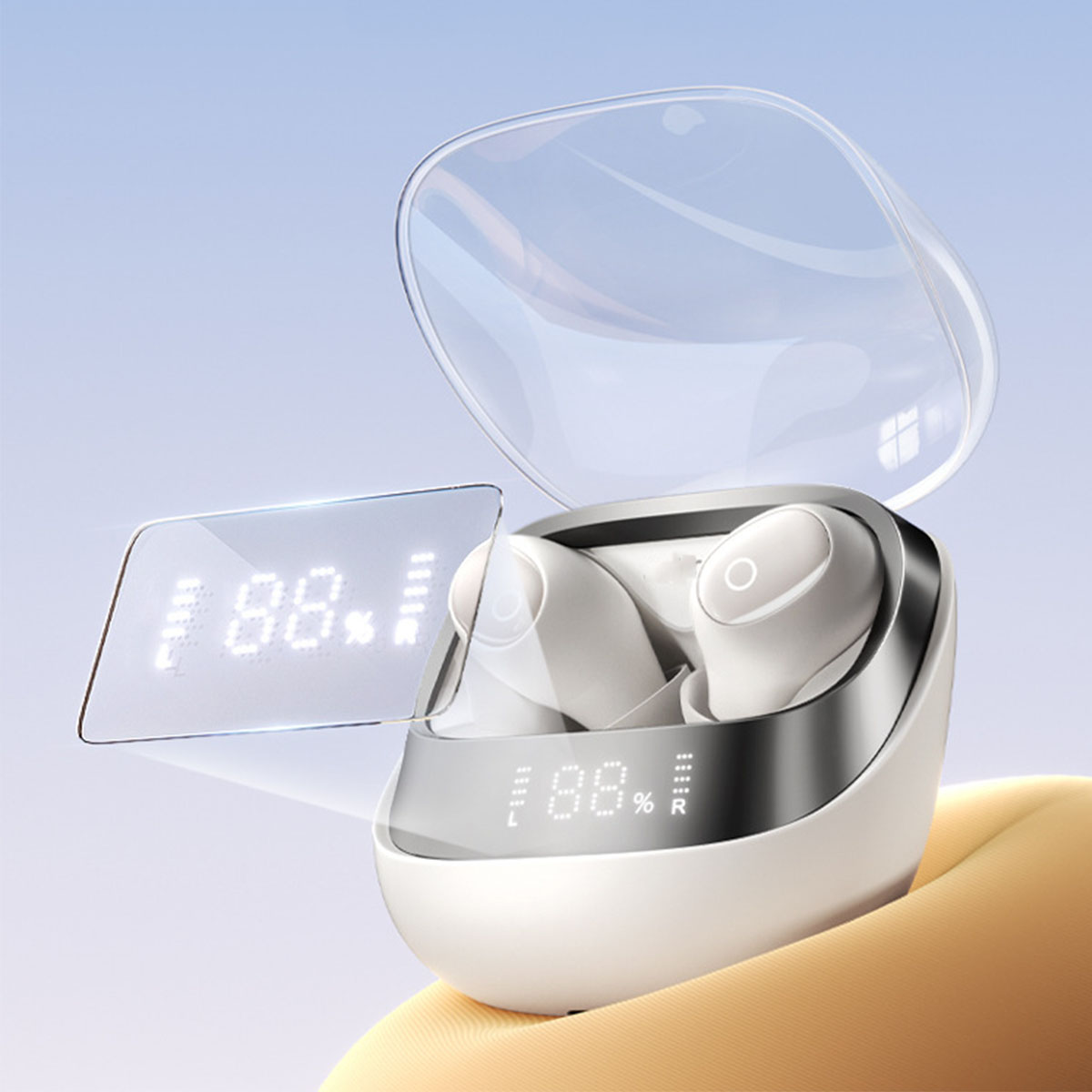 In-ear Drahtloses Geräuschunterdrückung, HD, Bluetooth-Kopfhörer In-Ear-Bluetooth-Headset mit Latenz, Schwarz BRIGHTAKE niedrige