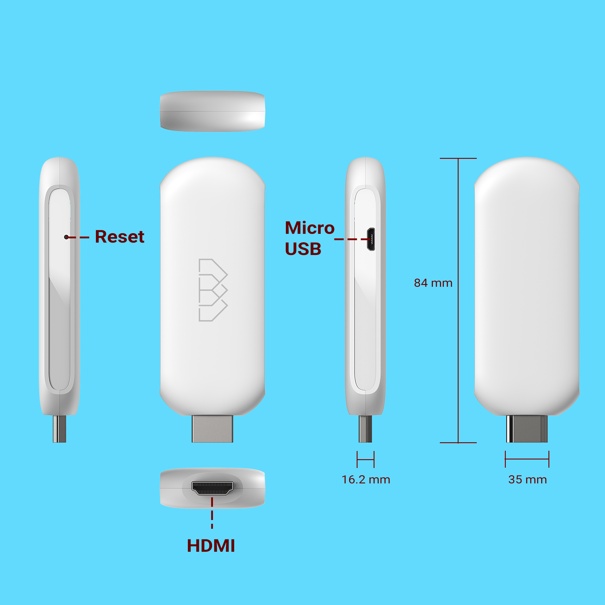 AndroidTV Stick Player FHD HD Streaming HOMATICS