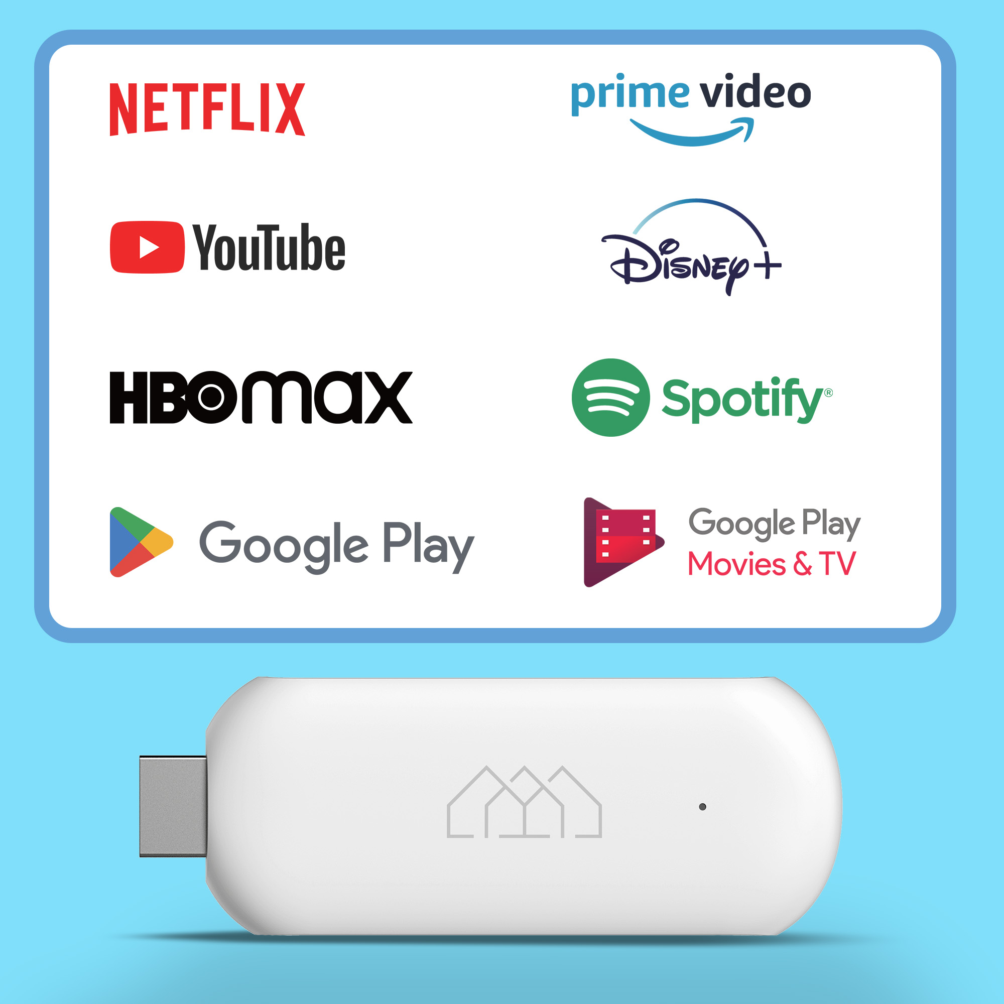 AndroidTV Stick Player FHD HD Streaming HOMATICS