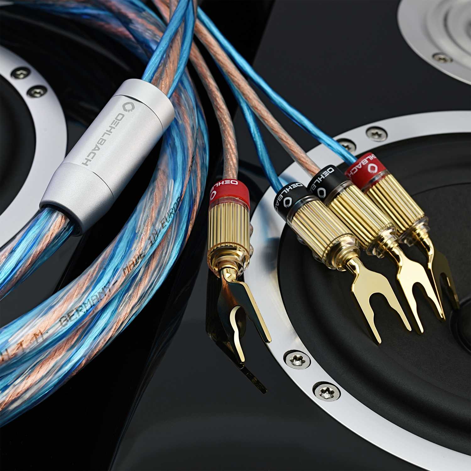 4 Set OEHLBACH Lautsprecherkabel, L, Bi-Wiring, 200 Exellentes Bi-Tech cm