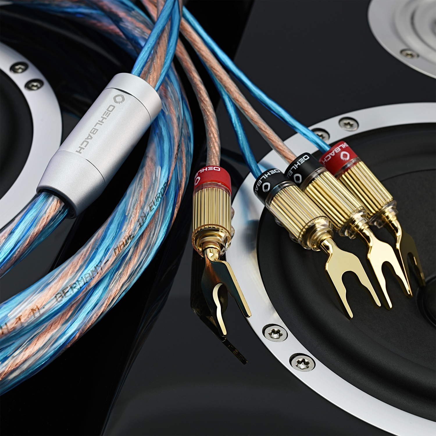 Oehlbach Bi Tech 4.4 200 – Set Cavi Per Altoparlanti Bi-Amping – 2 X 2,5 Mm² (SPC) E 2 X 4,0 Mm² (OFC) – 2 Metri - 5