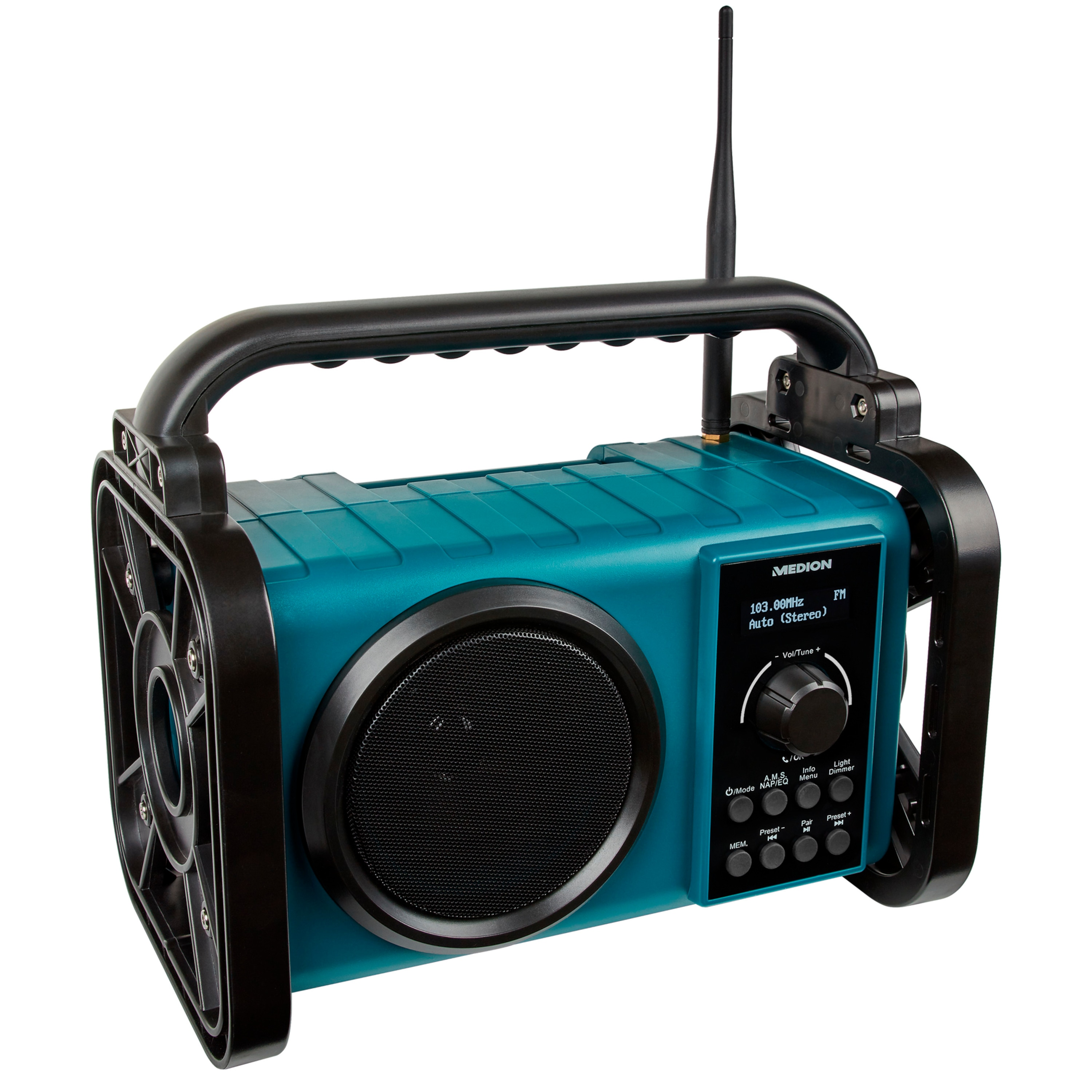 MEDION E66877 Baustellenradio, KW, blau