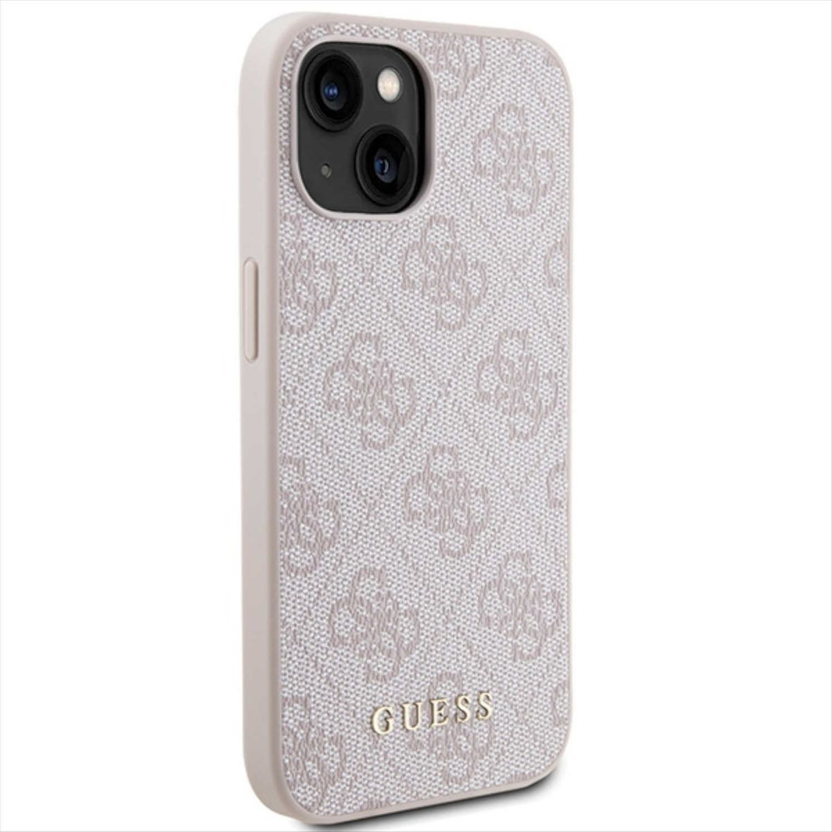 Gold Pink Metal 15 iPhone Logo Design 4G Backcover, Apple, Hülle, GUESS Plus,