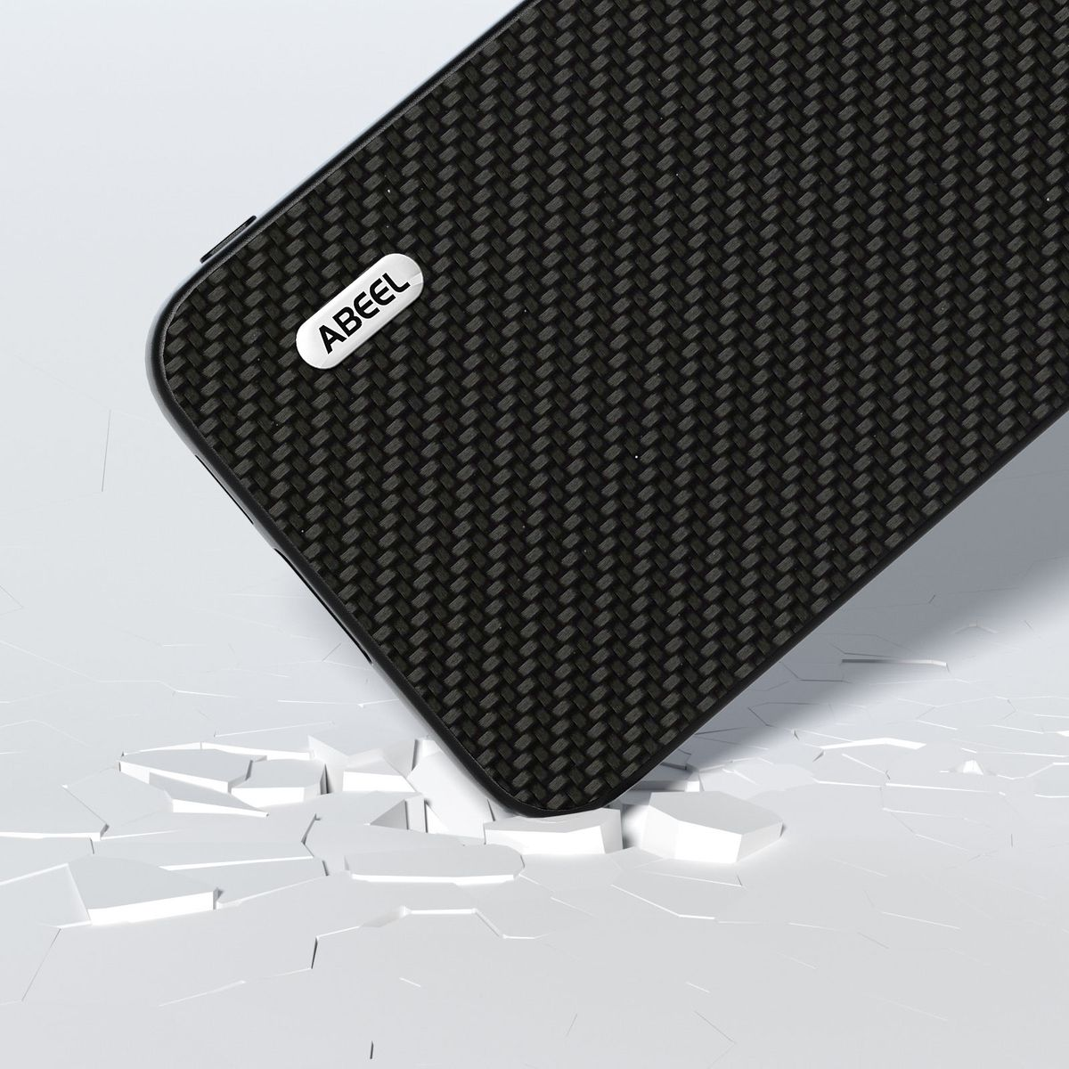 WIGENTO Premium Hülle mit Carbon Schwarz Faser Bookcover, S23 Samsung, Galaxy FE, Texturen