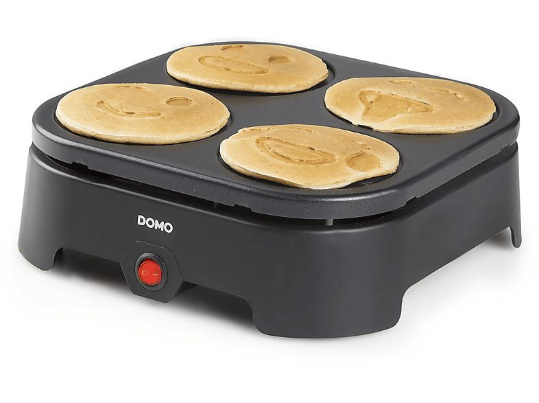 DOMO Crêpes Maschine 4 Party Gesichter Crêpe Maker Schwarz MediaMarkt