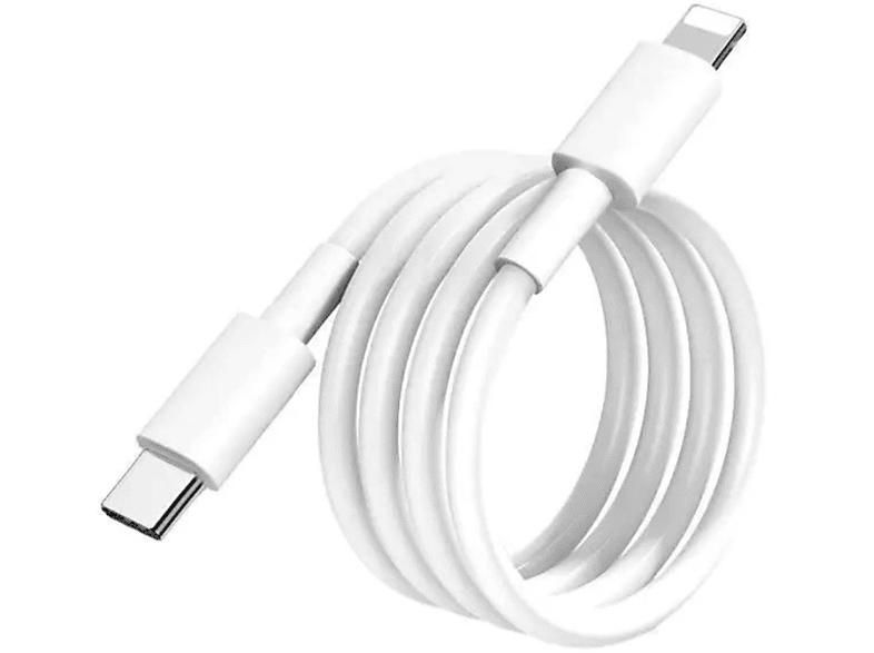 TRMK iPhone zu USB-C-Kabel, weiß, Schnellladekabel, 1m, Ladekabel, 1 m, weiß