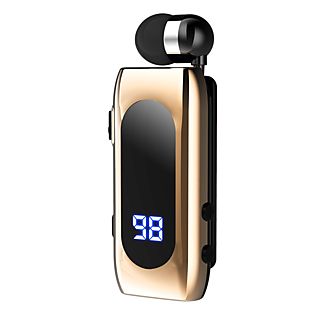 Auriculares de oficina - SYNTEK Auriculares Bluetooth Auriculares inalámbricos intrauditivos impermeables para colgar del cuello, Intraurales, Bluetooth, Dorado