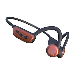 Auriculares deportivos - SYNTEK Auriculares de natación Bluetooth de conducción ósea Kopfhörer, Control remoto, Bluetooth, rojo