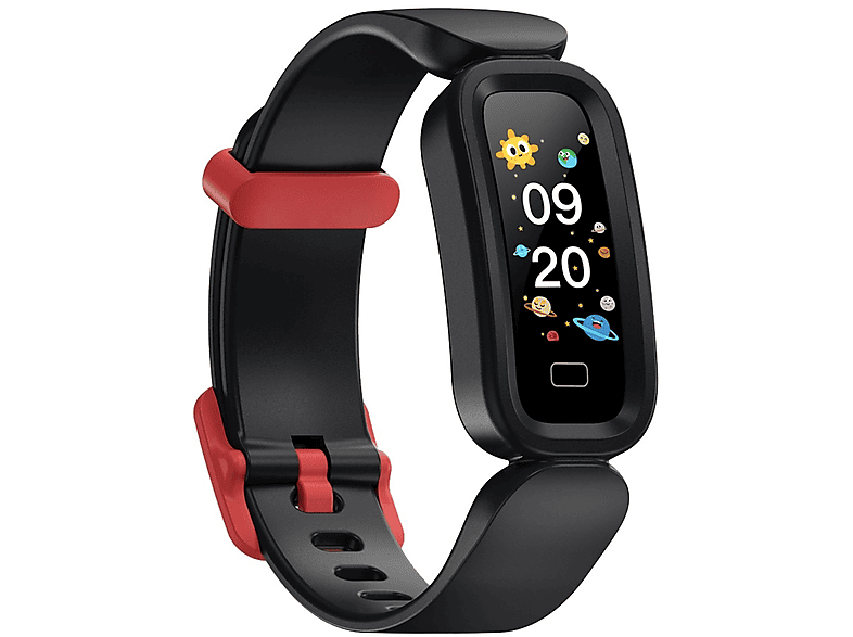 Pulsera de actividad para niños - GUALARU G-FIT, Negro, 0,96