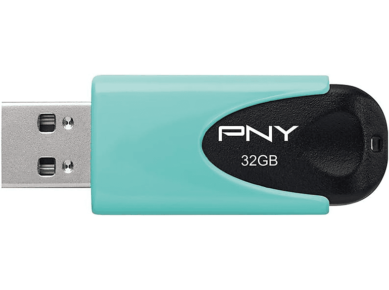 PNY Attaché 4 USB-Flash-Laufwerk (Pastell-aqua, 32 GB)