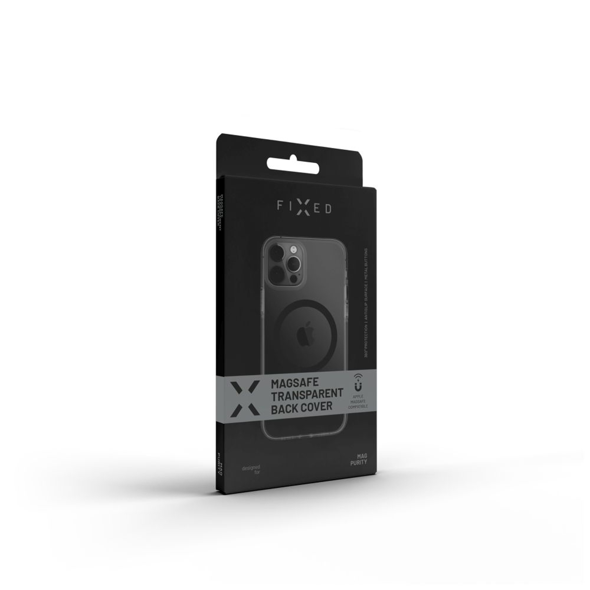 FIXED MagPurity FIXPURM-1203-BK, iPhone 15 Backcover, Max, Schwarz Pro Apple