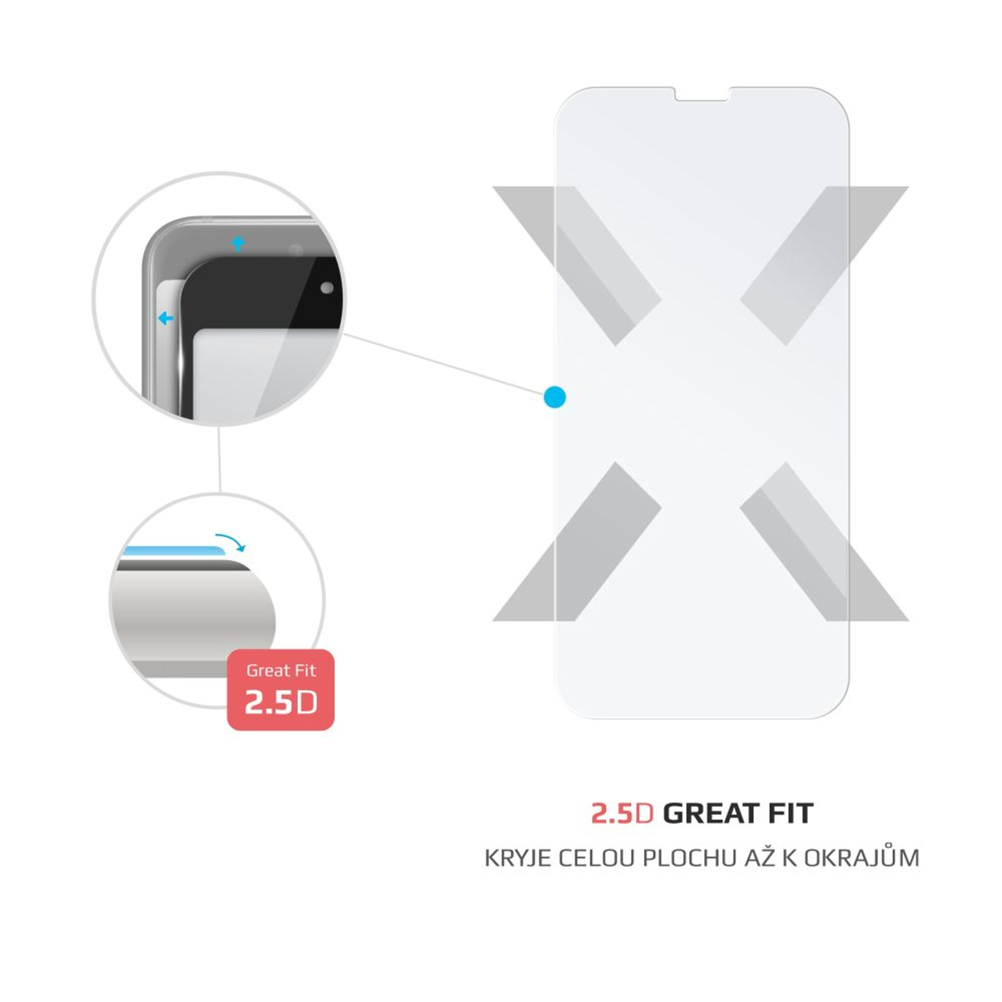 FIXED FIXG-1201 Schutzglas(für iPhone 15 Plus Apple)
